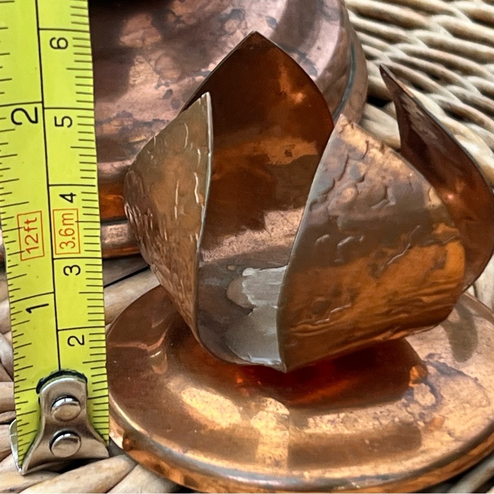 Butte Copper Co. Copper and Glass Candle Holders- Montana, USA - Picture 10 of 10